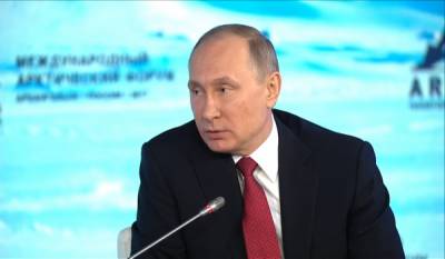 Putin Tells Arctic Forum: Climate Change Real, But Not Man-Made