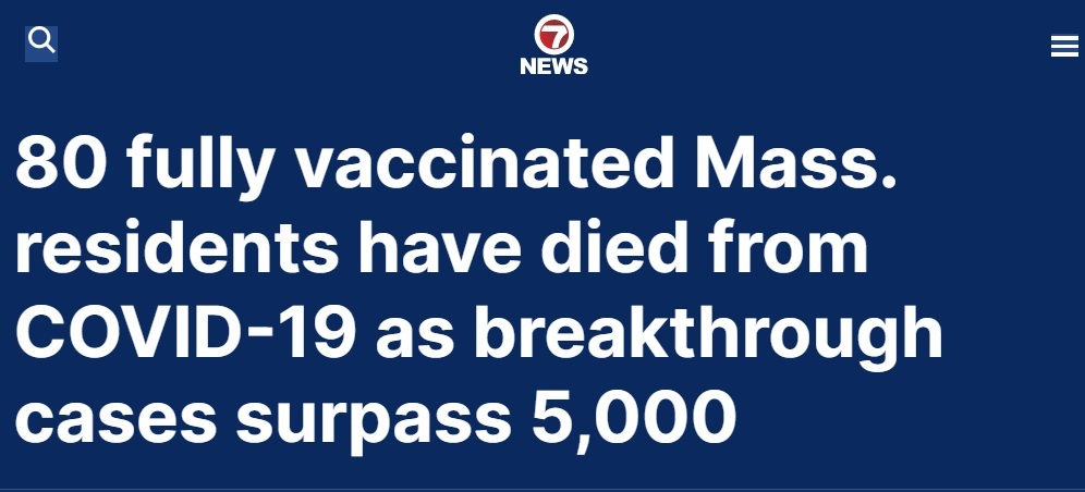 Insanity Rules in the U.S. as Hospitalizations and Deaths Among Vaccinated “Breakthrough” Cases Surge While Health Authorities blame the “Unvaccinated”