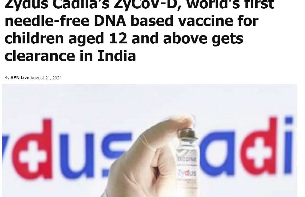 INDIA: “World’s First DNA-based Vaccine” Given Emergency Use Authorization for 12 to 18-Year-Olds as Parents Mourn the Deaths of Their Children Following COVID-19 Injections