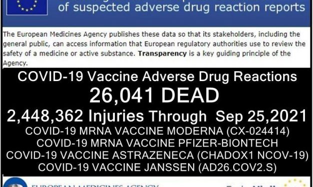 26,041 Deaths 2,448,362 Injuries Following COVID Shots in European Union’s Database as Slovenia Suspends J&J Shot After Death of 20-Year-Old Student