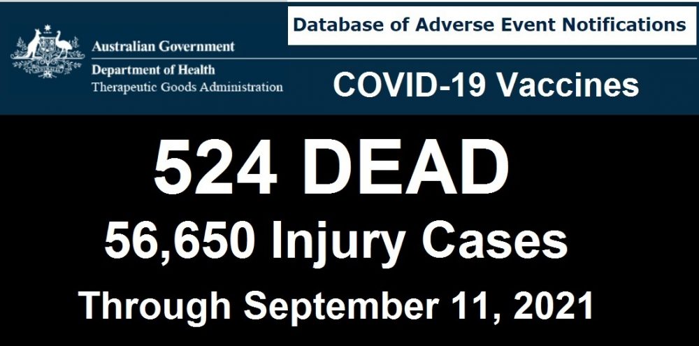 Australia Records 10X More Deaths Following COVID-19 Shots than Recorded Deaths Following ALL Vaccines for Past 20 Years