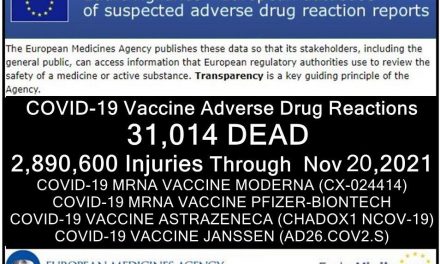 31,014 Deaths 2,890,600 Injuries Following COVID Shots in European Database of Adverse Reactions as Young, Previously Healthy People Continue to Die