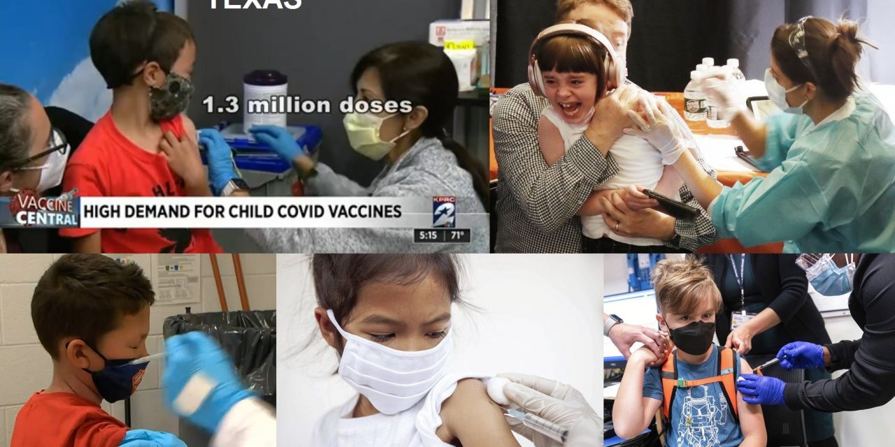 Parents Sacrifice Hundreds of Thousands of Children Ages 5 to 11 to the COVID-19 Vaccine Gods This Weekend