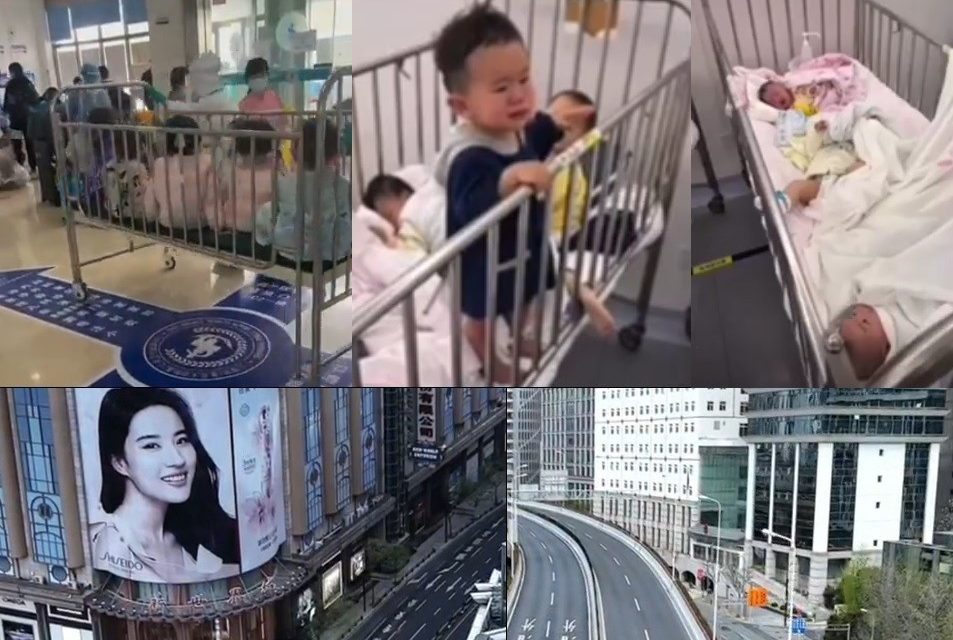 Horror Show in Shanghai: Babies Taken from Parents to Quarantine Centers, Drones and Police Dogs Patrol Deserted Streets in China’s Largest City